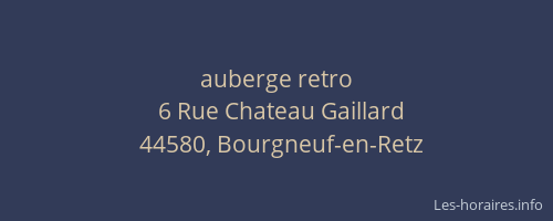 auberge retro