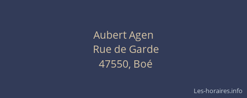Aubert Agen