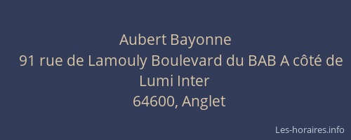 Aubert Bayonne