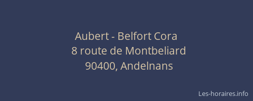 Aubert - Belfort Cora