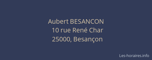 Aubert BESANCON