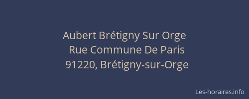 Aubert Brétigny Sur Orge