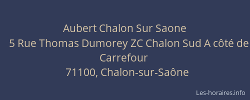 Aubert Chalon Sur Saone