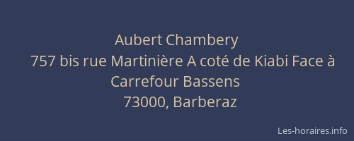 Aubert Chambery