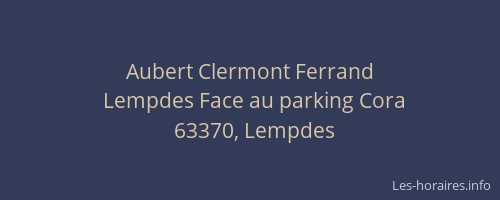 Aubert Clermont Ferrand