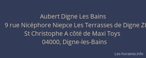 Aubert Digne Les Bains