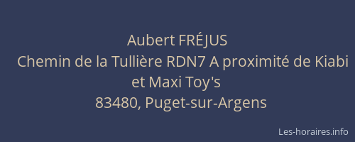 Aubert FRÉJUS