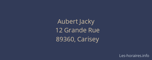 Aubert Jacky