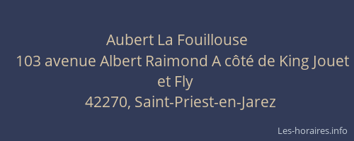 Aubert La Fouillouse