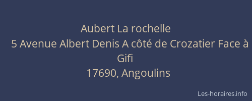 Aubert La rochelle