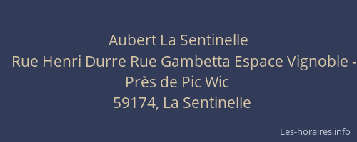 Aubert La Sentinelle