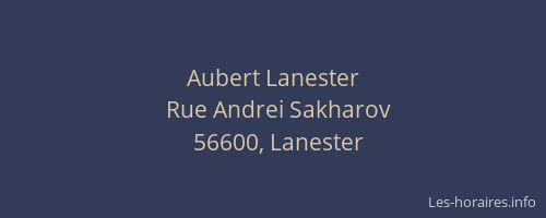 Aubert Lanester