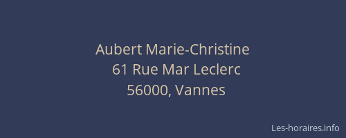 Aubert Marie-Christine