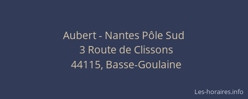 Aubert - Nantes Pôle Sud