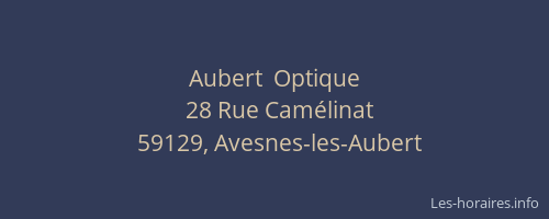 Aubert  Optique