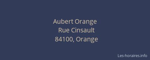 Aubert Orange