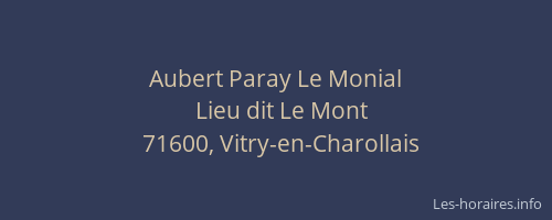 Aubert Paray Le Monial