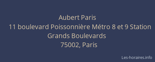 Aubert Paris