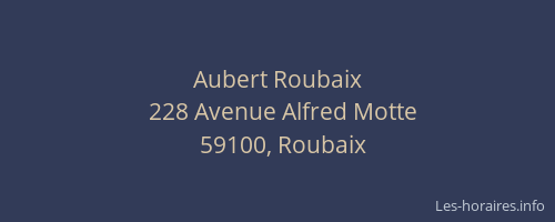 Aubert Roubaix