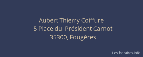 Aubert Thierry Coiffure