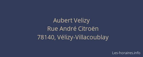 Aubert Velizy