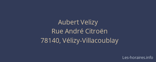 Aubert Velizy