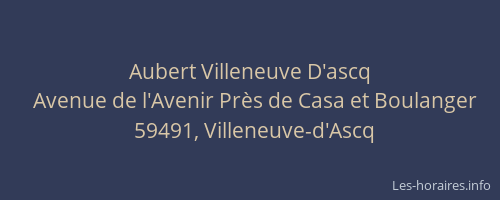 Aubert Villeneuve D'ascq