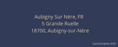 Aubigny Sur N&egrave;re, FR