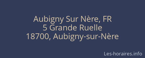 Aubigny Sur Nère, FR