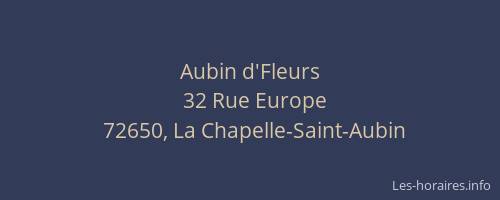 Aubin d'Fleurs