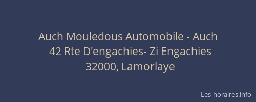 Auch Mouledous Automobile - Auch