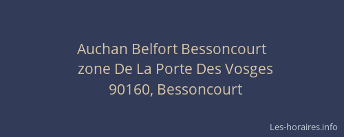 Auchan Belfort Bessoncourt