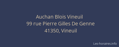 Auchan Blois Vineuil
