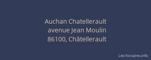 Auchan Chatellerault