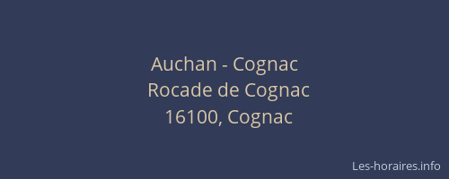 Auchan - Cognac