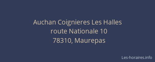 Auchan Coignieres Les Halles