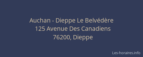 Auchan - Dieppe Le Belvédère