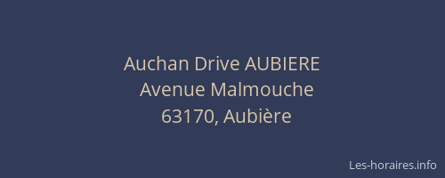 Auchan Drive AUBIERE