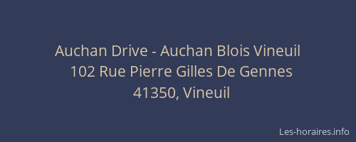 Auchan Drive - Auchan Blois Vineuil