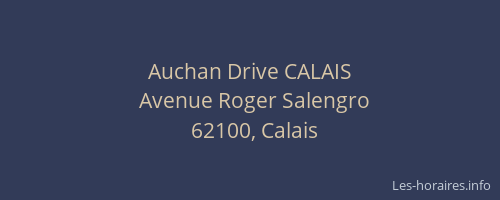 Auchan Drive CALAIS