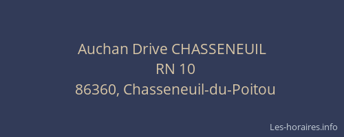 Auchan Drive CHASSENEUIL