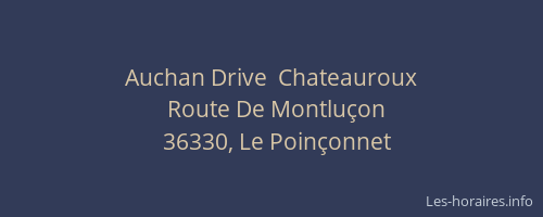 Auchan Drive  Chateauroux