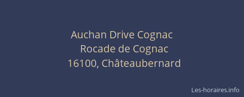 Auchan Drive Cognac