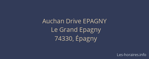 Auchan Drive EPAGNY