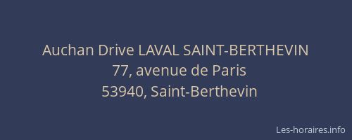Auchan Drive LAVAL SAINT-BERTHEVIN