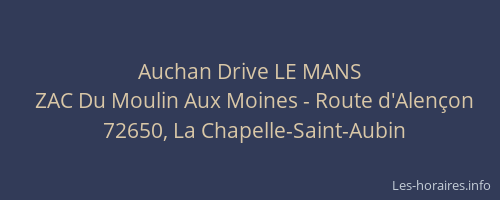 Auchan Drive LE MANS
