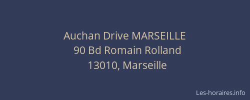 Auchan Drive MARSEILLE