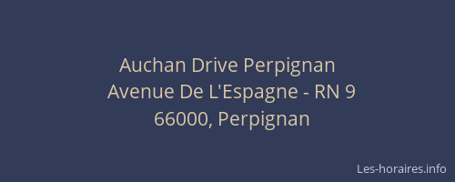 Auchan Drive Perpignan