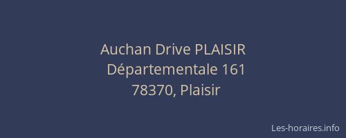 Auchan Drive PLAISIR