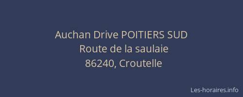 Auchan Drive POITIERS SUD